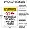 Signmission No Camera No Video With Symbol OSHA Security Notice Sign, Plastic, 10in W x 14in L, 2PK OS-2PACK-SN-P-1014-V-11720 - alternate 3